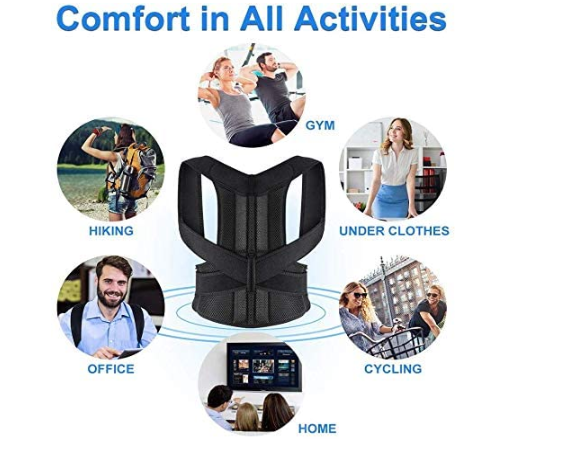 Aptoco Posture Corrector Back Hunching Adjustable Back Trainer Unisex - Shoptabulous