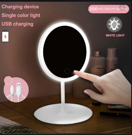 Vanity™Makeup Led Touch Screen Standing Touch Screen Mirror - Shoptabulous