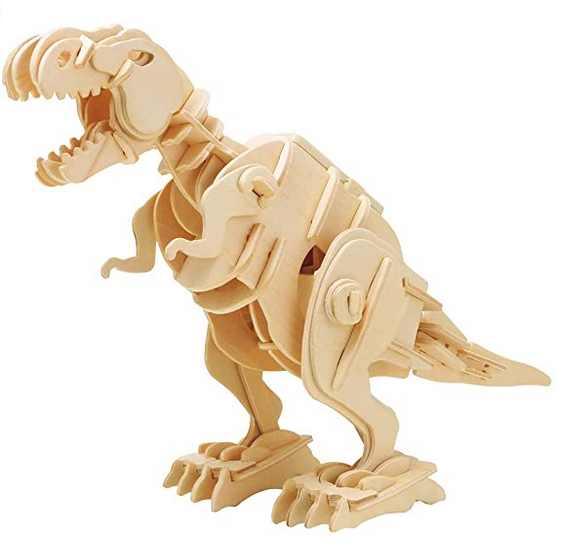 Robotime 3D Walking Wooden Dinosaur Toy Jigsaw Model Puzzle Kit - Shoptabulous