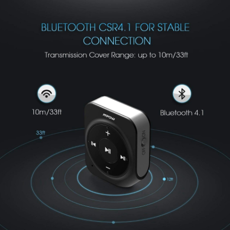 VicTsing Bluetooth Receiver with 2 Built-in Micphones Bluetooth Aux Adapter - Shoptabulous