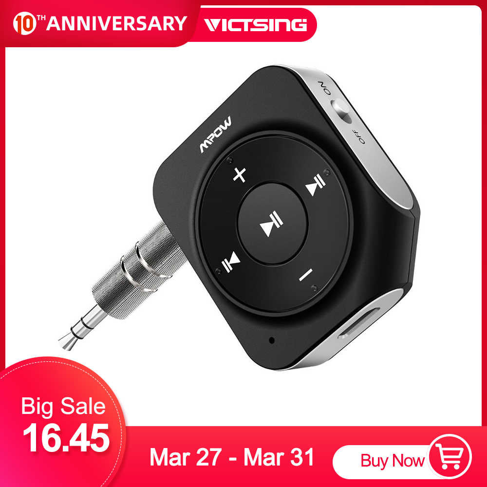 VicTsing Bluetooth Receiver with 2 Built-in Micphones Bluetooth Aux Adapter - Shoptabulous