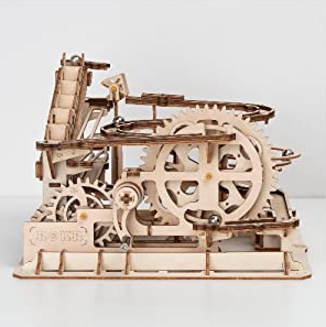 Robotime Marble Run 3D Puzzle Waterwheel Wooden Model Building Kit - Shoptabulous