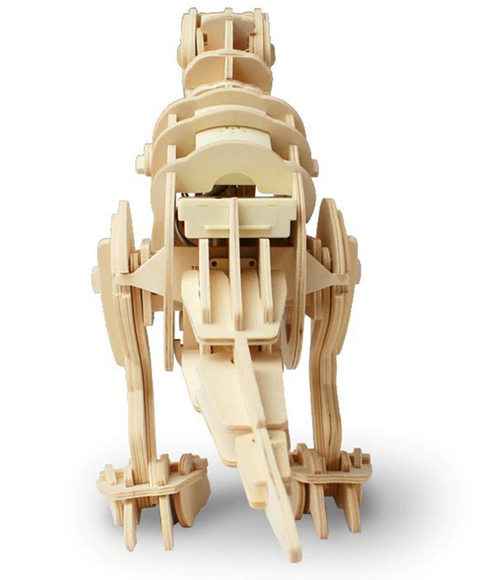 Robotime 3D Walking Wooden Dinosaur Toy Jigsaw Model Puzzle Kit - Shoptabulous